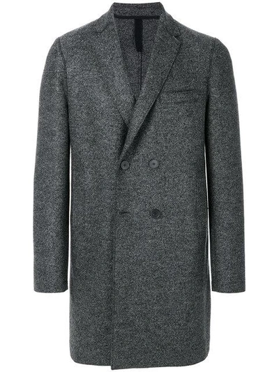 Shop Harris Wharf London Double-breasted Coat - Grey