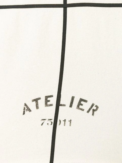 Shop Maison Margiela Atelier Linear Print Sweatshirt