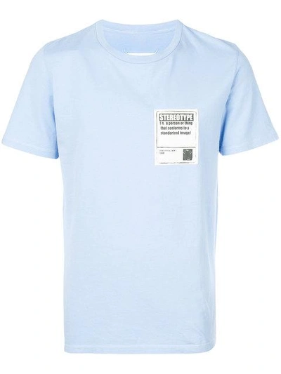 Shop Maison Margiela Streotype T-shirt - Blue