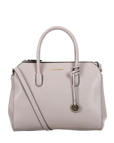 Coccinelle Clementine Satchel Bag In Seashell