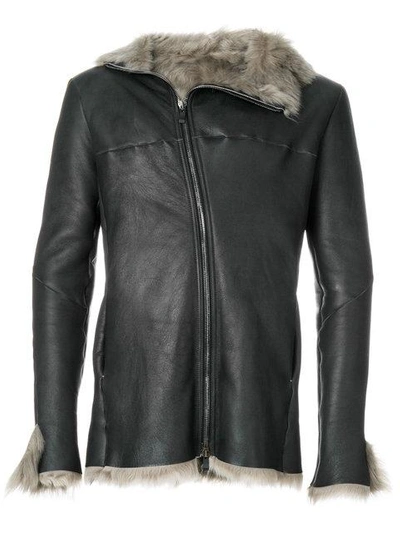 Shop Incarnation Shearling Blouson Jacket - Black
