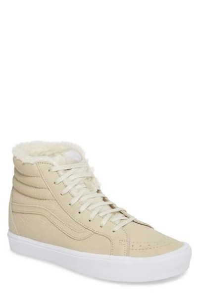 Vans Sk8-hi Reissue Dx Lite Sneaker With Faux-fur Lining In Cement/ True  White Leather | ModeSens