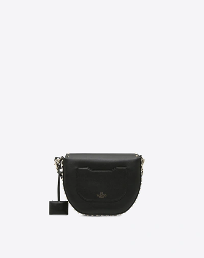 Shop Valentino Rockstud Crossbody Bag In Black