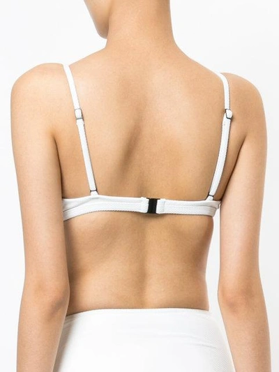 Matteau The Tri Crop Bikini Top - Unavailable In Pebbled Chalk