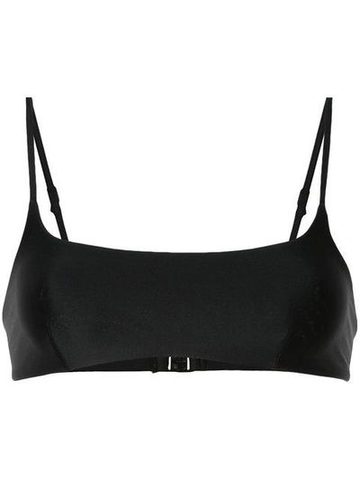 Shop Matteau Bikini Crop Top In Black