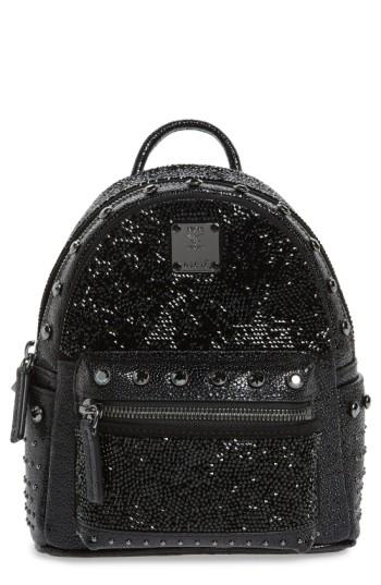 Mcm X Mini Stark Leather Backpack - Black | ModeSens