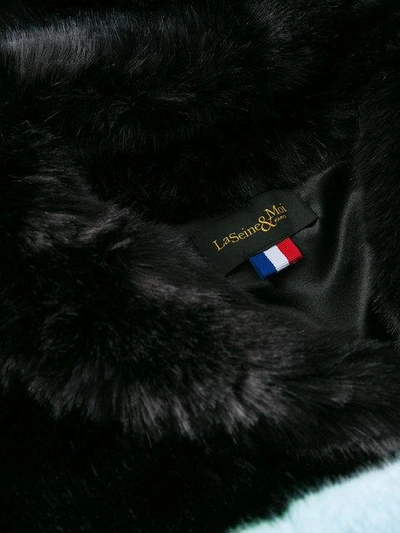 Shop La Seine & Moi Emma Faux Fur Jacket In Black