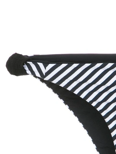 Amir Slama Striped Bikini Set In Black