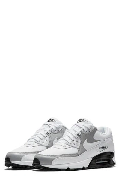 Shop Nike Air Max 90 Sneaker In White/ White/ Wolf Grey/ Black