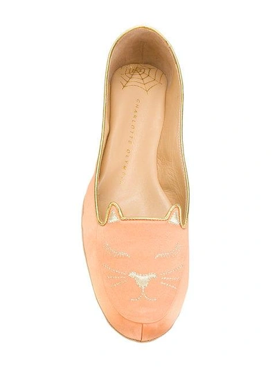 Shop Charlotte Olympia 'cat Nap' Slipper In Yellow