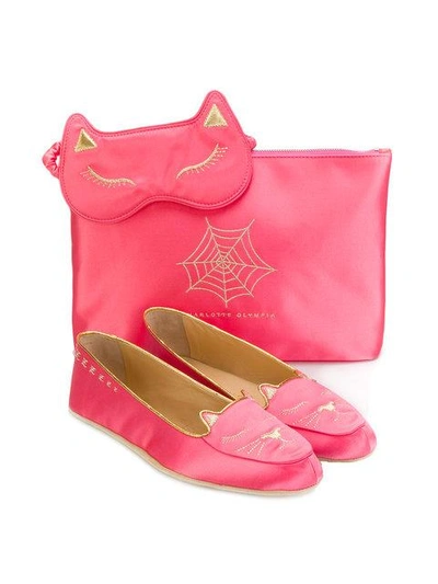 Shop Charlotte Olympia 'cat Nap' Slipper In Pink