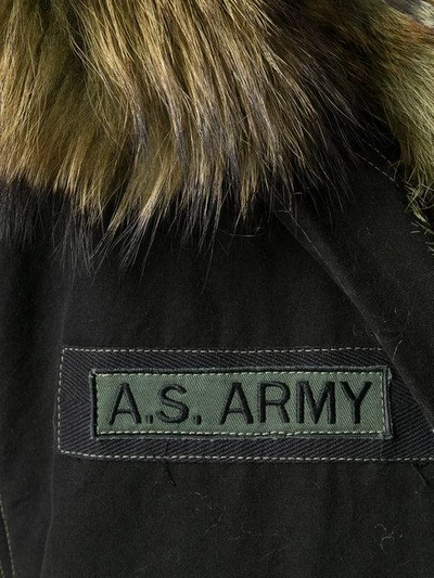 Shop As65 A.s. Army Hooded Gilet - Black