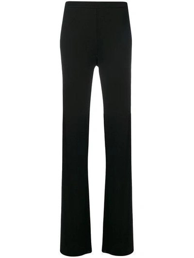 Shop Emilio Pucci Flared High-rise Trousers In Black