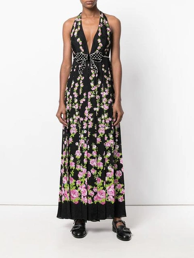 Shop Gucci 'climbing Roses' Abendrobe