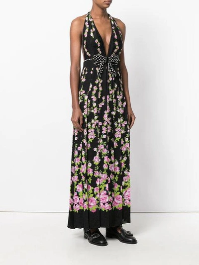 Shop Gucci 'climbing Roses' Abendrobe