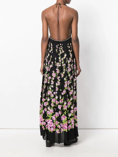 Shop Gucci 'climbing Roses' Abendrobe