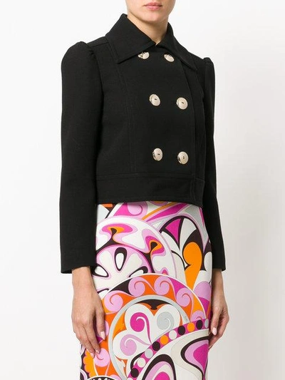 Shop Emilio Pucci Cropped Double-breasted Blazer