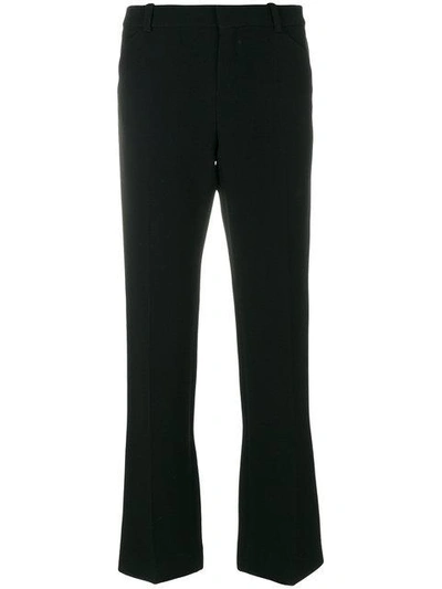 Shop Chloé Bootcut Tailored Trousers In Black