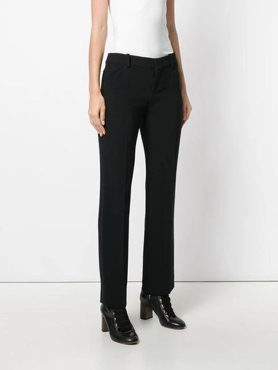 Shop Chloé Bootcut Tailored Trousers In Black