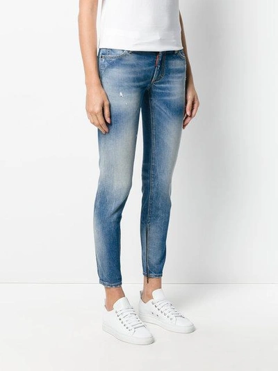 Shop Dsquared2 'twiggy' Skinny-jeans In Blue