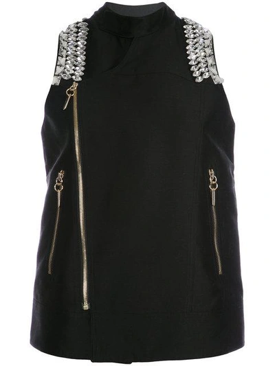 Shop Thomas Wylde Salander Embellished Jacket In Black