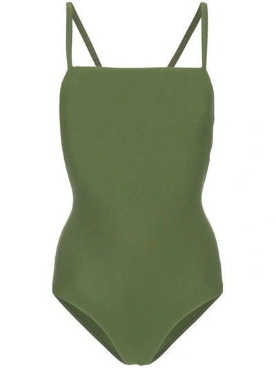 Shop Matteau Green The Ring Maillot Swimsuit