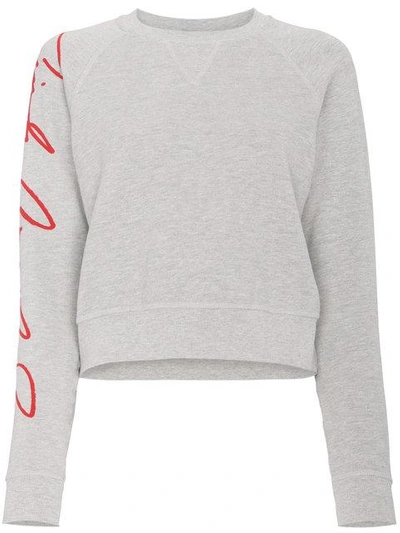 Shop Re/done X Cindy Crawford Sweatshirt - Grey