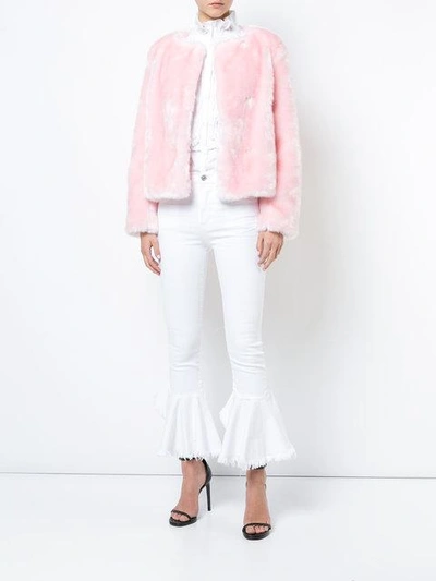 Shop Milly Collarless Jacket