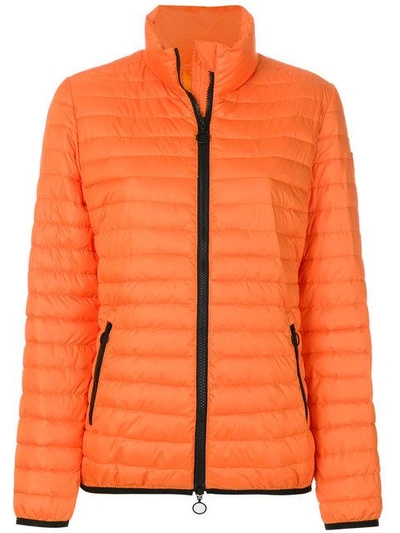 Shop Emilio Pucci Short Padded Coat In Yellow