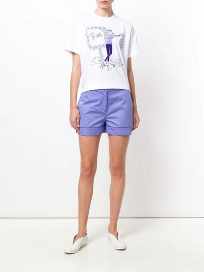 Shop Emilio Pucci Sketch Print T In White