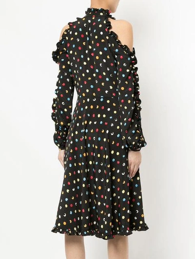 Shop Anna October Off-the-shoulder Dotted Dress