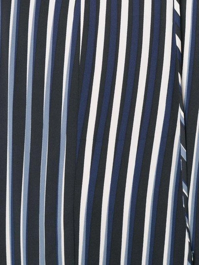 Shop Diane Von Furstenberg Dvf  Striped Shift Dress - Black