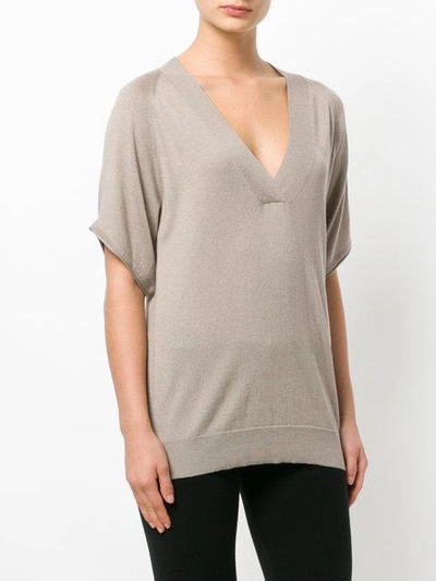 Shop Snobby Sheep Fitted V In Neutrals