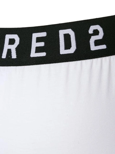 Shop Dsquared2 Underwear Icon Boxer Briefs In White