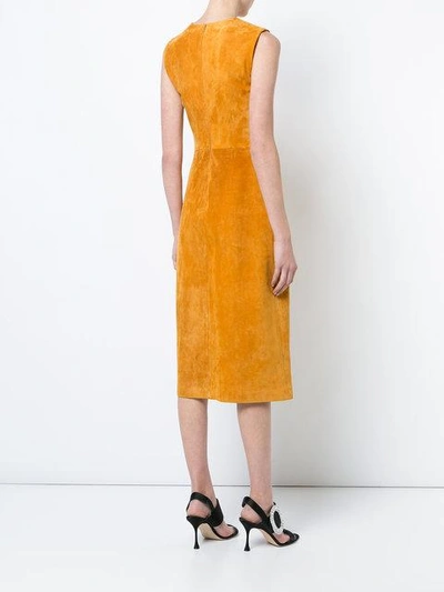 Shop Adam Lippes Sheath Dress - Yellow