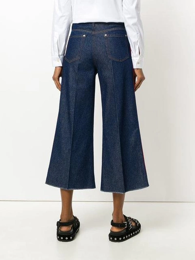 Shop Red Valentino Flared Cropped Jeans - Blue