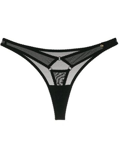 Shop Something Wicked Eve Thong In Black