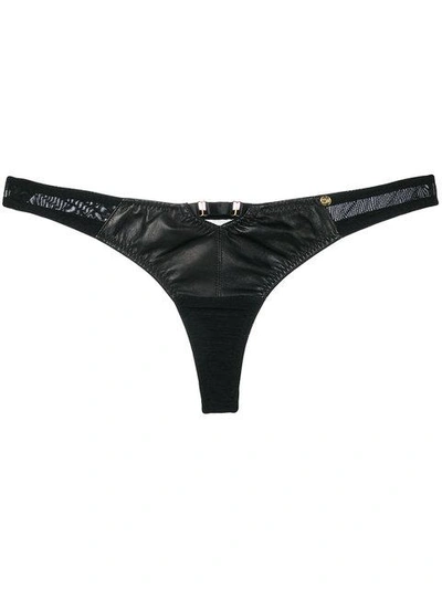 Shop Something Wicked Montana Thong In Black