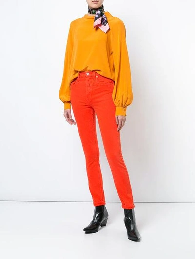 Shop Re/done Skinny Jeans - Red