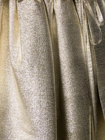 Shop Stella Mccartney Metallic Asymmetric Skirt