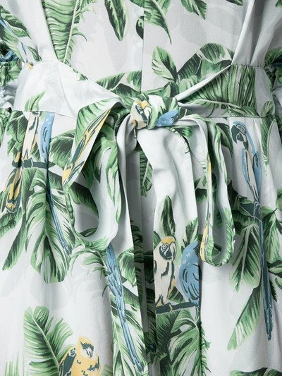 Shop Stella Mccartney Tropical Print Jumpsuit In Blue