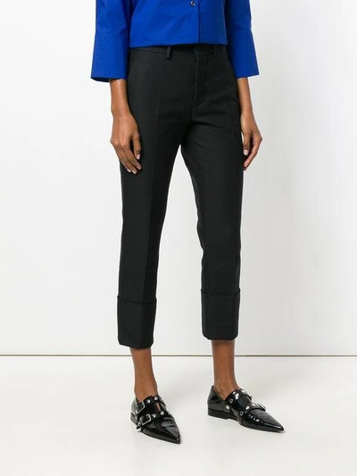 tailored cropped trousers