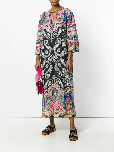 Shop Etro Mixed Print Beach Cover-up