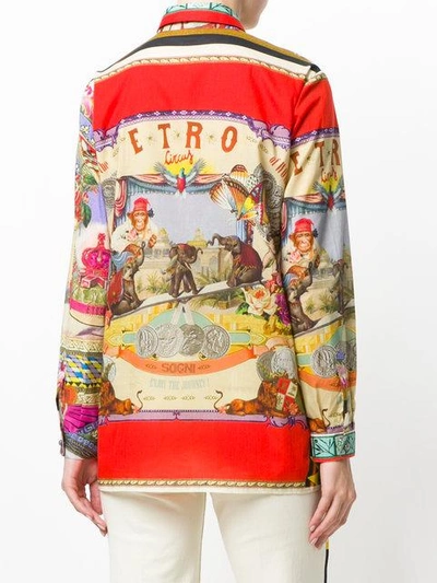 Shop Etro Printed Blouse In Multicolour