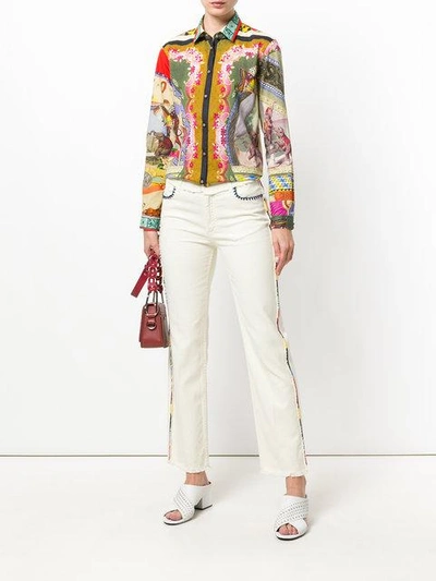 Shop Etro Printed Blouse In Multicolour