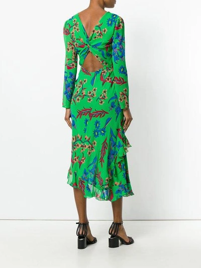 Shop Etro Floral Print Wrap Dress