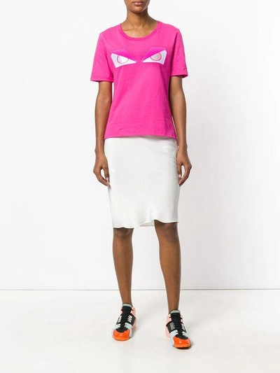 Shop Fendi Bag Bugs T-shirt - Pink