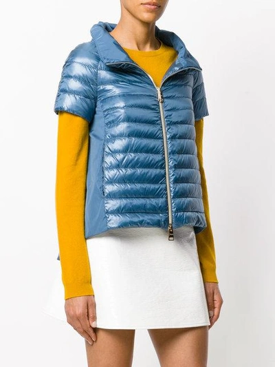 Shop Herno Cropped Down Jacket In 9008