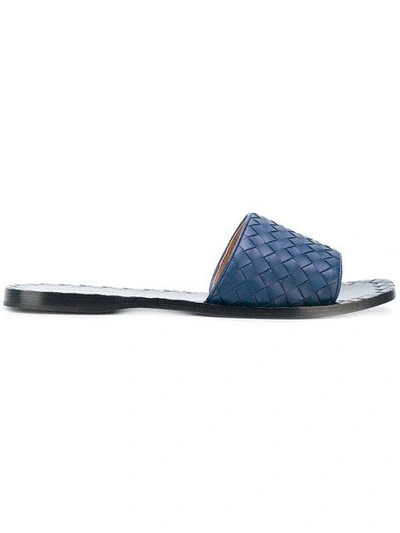 Shop Bottega Veneta Pacific Intrecciato Nappa Ravello Sandals