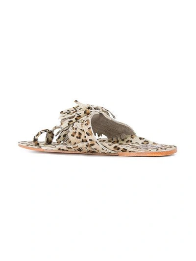Shop Figue Scaramouche Cheetah Print Sandals